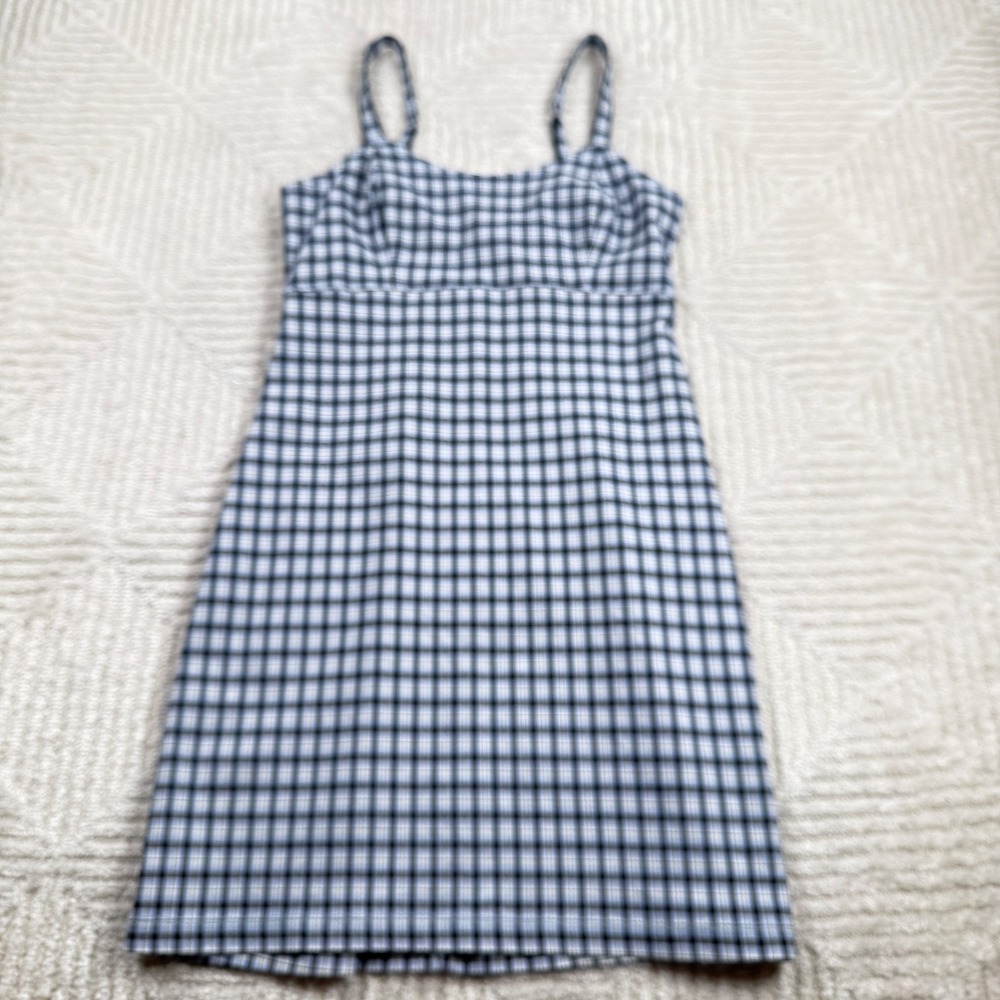Hollister Plaid Mini Dress Womens S Advanced Stretch Bodycon 90s Y2K Clueless